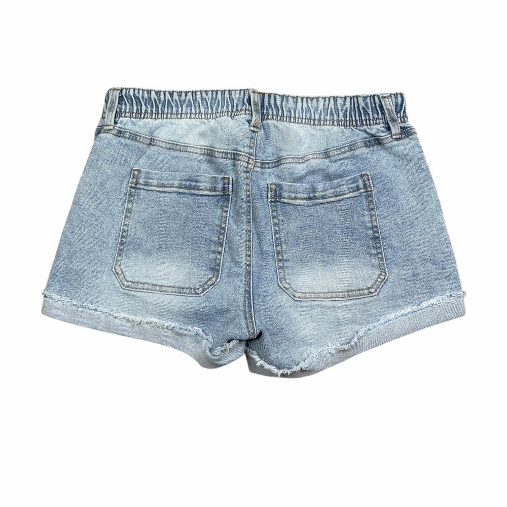 REgeneration by Celebrity Pink Light Wash Mid Rise Cuffed Utility Shorts - Small - Picture 2 of 11